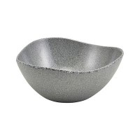 Grey Granite Melamine Triangular Buffet Bowl 25cm / 10inch